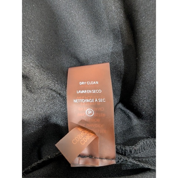 Calvin Klein Black Short Sleeve Jumpsuit Tie Waist Gold Back Zip Size 12 - Picture 9 of 11